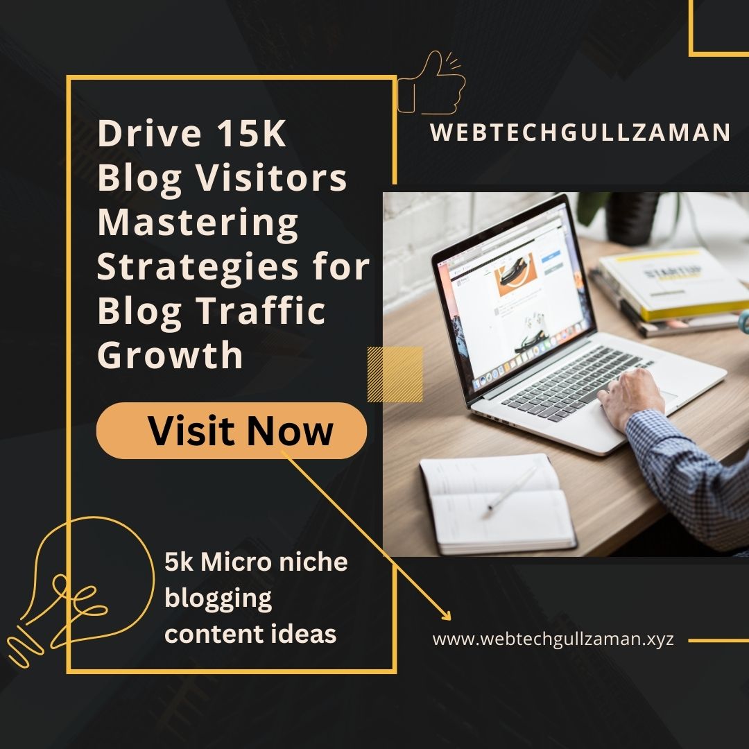 WebTechGulzaman's tweet photo. Drive 15K Blog Visitors – Mastering Strategies for Blog Traffic Growth + 5k Trend blogging Content Ideas in 100+ Micro Niches

1. #blogtrafficgrowth
2. #15kblogvisitors
3. #blogcontentideas
4. #blogstrategies
5. #microniches
6. #bloggingtips
7. #blogpromotion
8. #BlogSuccess https://t.co/xtaUc9fO8h