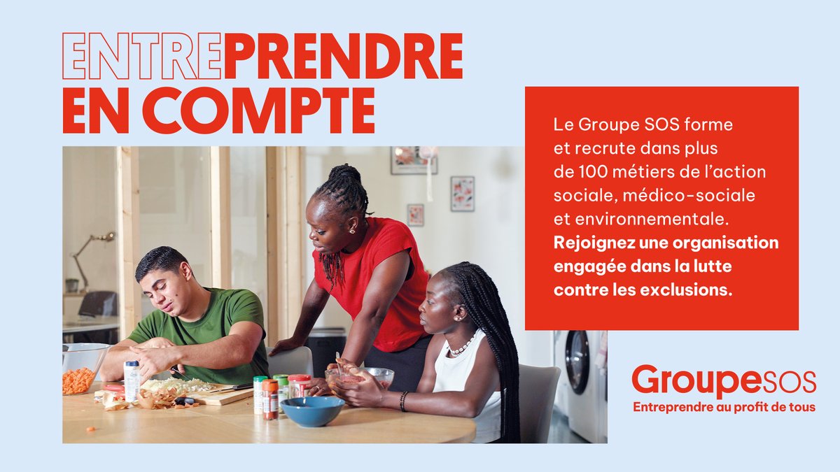 👪 Comme Marylène, éducatrice spécialisée au sein d’une unité d’accueil et d’hébergement pour mineur·e·s du @GSOSjeunesse, rejoignez les 22 000 employé·e·s du Groupe SOS ! 👉 Des offres et des formations vous attendent : recrutement.groupe-sos.org #GroupeSOSrecrute