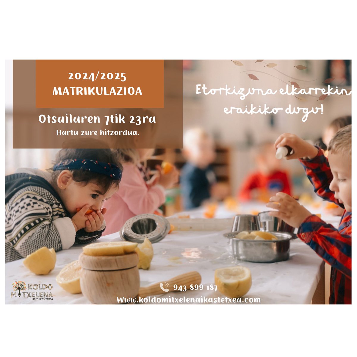 ETORKIZUNA ELKARREKIN ERAIKIKO DUGU🌈Eskatu zure hitzordua urtarrilaren 19tik 26ra📞 943 899 187
#koldomitxelenaikastetxea #errenteria #publikoadabidea #euskaleskolapublikoa