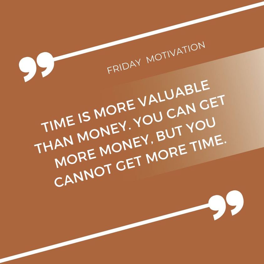 shahzad_jamil79's tweet image. Time is more valuable than money. You can get more money, but you cannot get more time.
#motivation #timevalue #FridayVibes