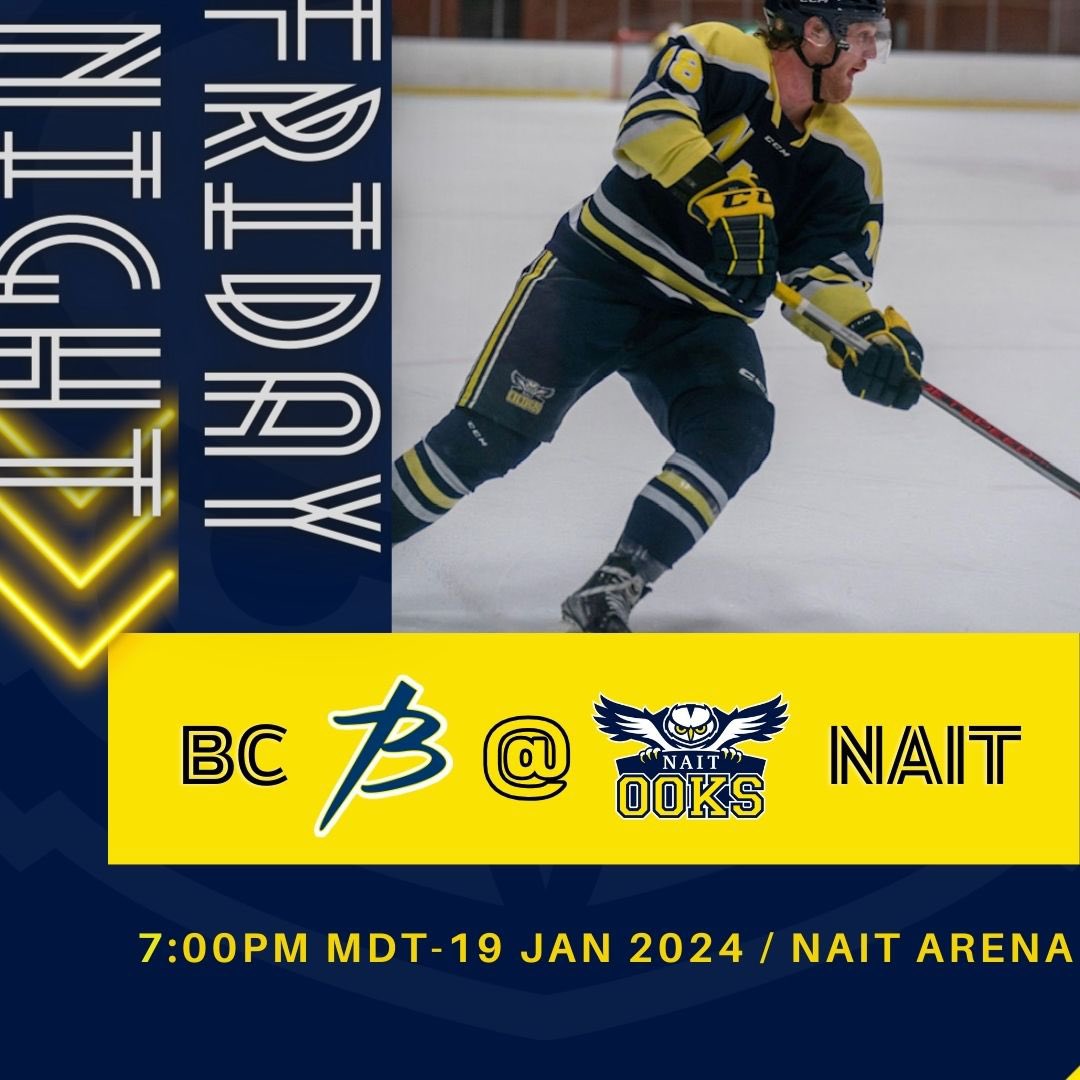 NAITMensHockey's tweet photo. MHKY|  IT’S GAMEDAY!!🦉

The Ooks are back in action tonight as we face @Briercrest for the battle for first place in divisional match up!  

🏒Puck Drop 7:00PM
📍Nait Arena
💻Catch the live action on ACAC TV!

See you tonight Ooks fans!🦉

#ooksnation #ooksterritory #battleison https://t.co/4KpBH8oSYm