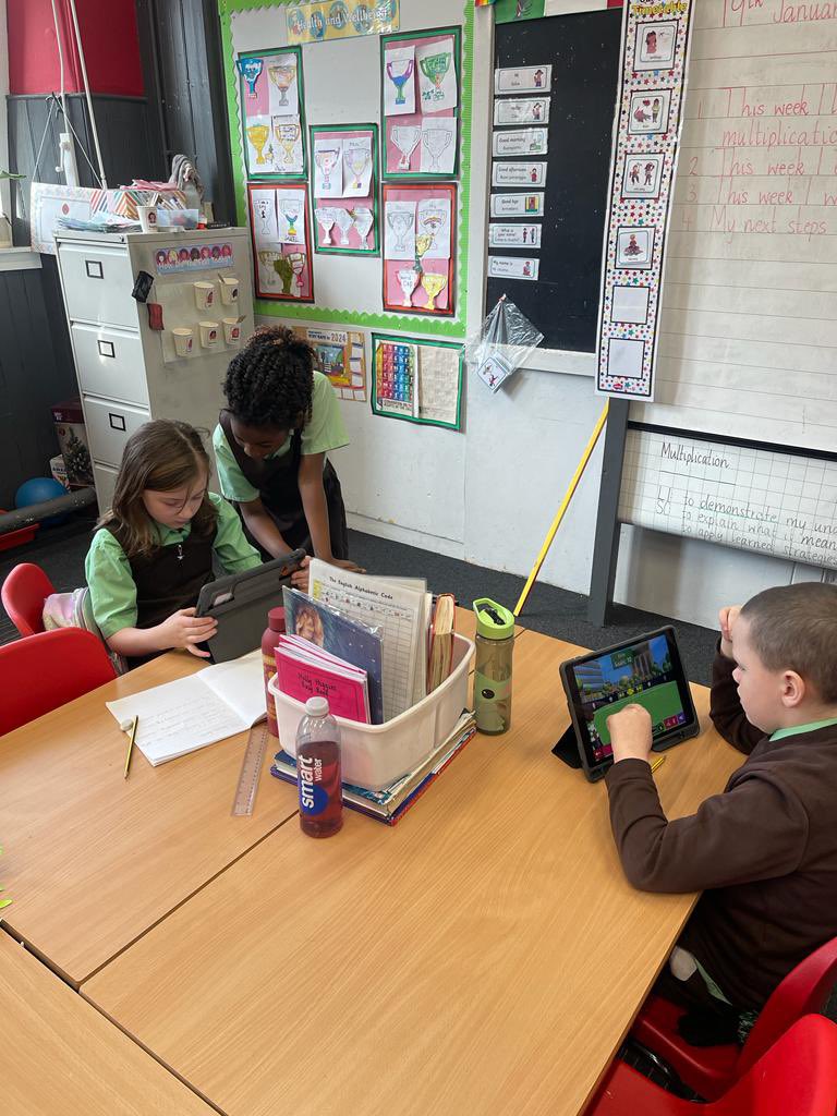 St_Denis_PS's tweet photo. Primary 4 worked hard on their understanding of times tables today, using Sumdog games to challenge themselves! Many of our learners in P4 are currently preparing for the Sumdog competition! Well done everyone 🥳 https://t.co/sgpF5uItTc