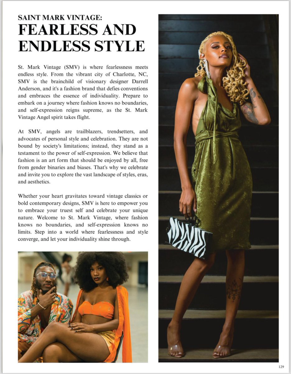 stmarkvintage's tweet photo. Allow us to reintroduce ourselves:

The PUBLISHED House of SMV! 🙌🏽 check out our feature article in the @ColaFashionWeek publication. 

So much more in store for 2024 💫 https://t.co/YGROP3m5r1