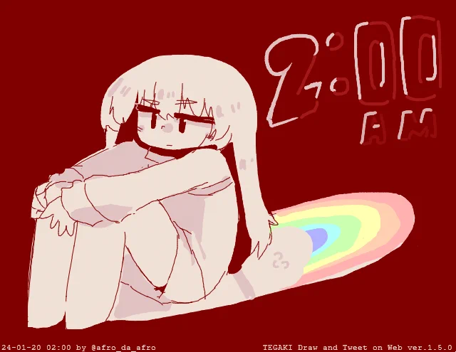 2時ってるじゃん??? #tegaki_dt