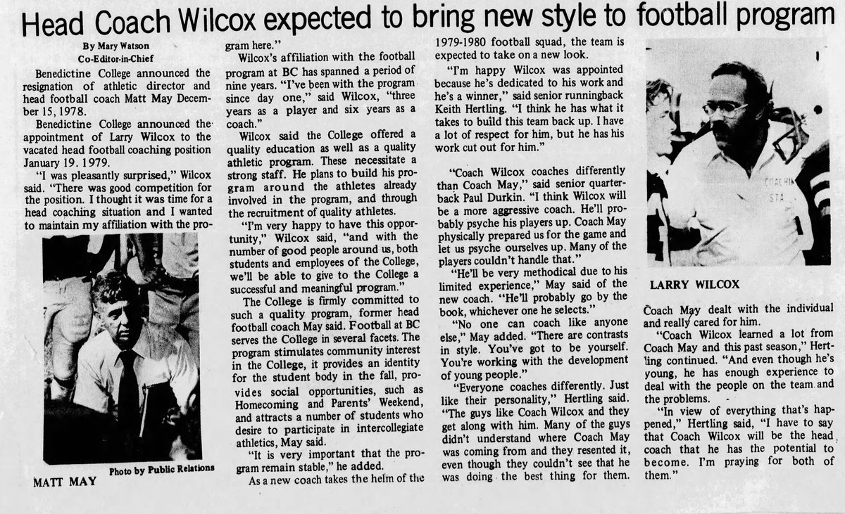 This Week In Benedictine College Sports History tweet media