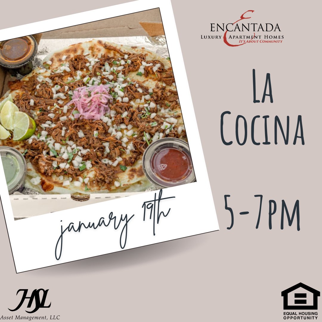 RanchRita's tweet image. Taco Tuesday, any day! La Cocina is here to satisfy your cravings for authentic Mexican dishes. Join us for a taste of tradition on the go. 🌮🥳 #TacoEveryday #FoodTruckAdventure

HSL Asset Management LLC.
{Equal Housing Opportunity}