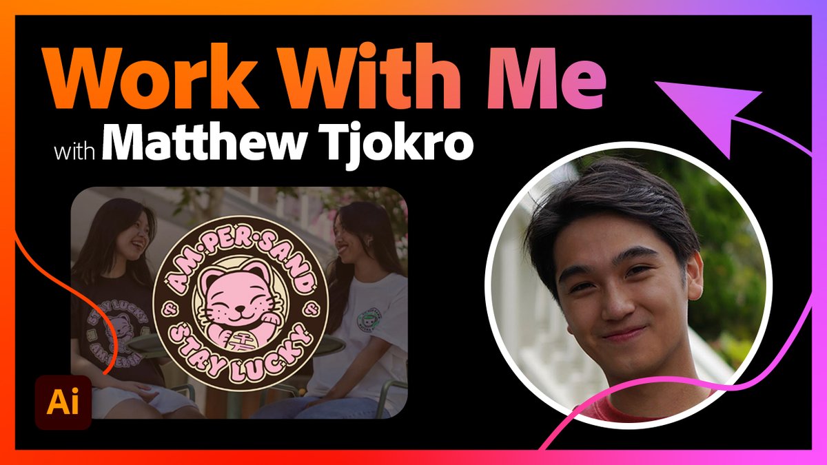 creativecloud's tweet image. Learn how to create custom brushes and level up your #AdobeIllustrator skills with Matthew Tjokro! Spend an hour working with a creative professional and ask your questions live as you develop your creative process.

Tune in at 12 PM PST: adobe.ly/49dbqrp