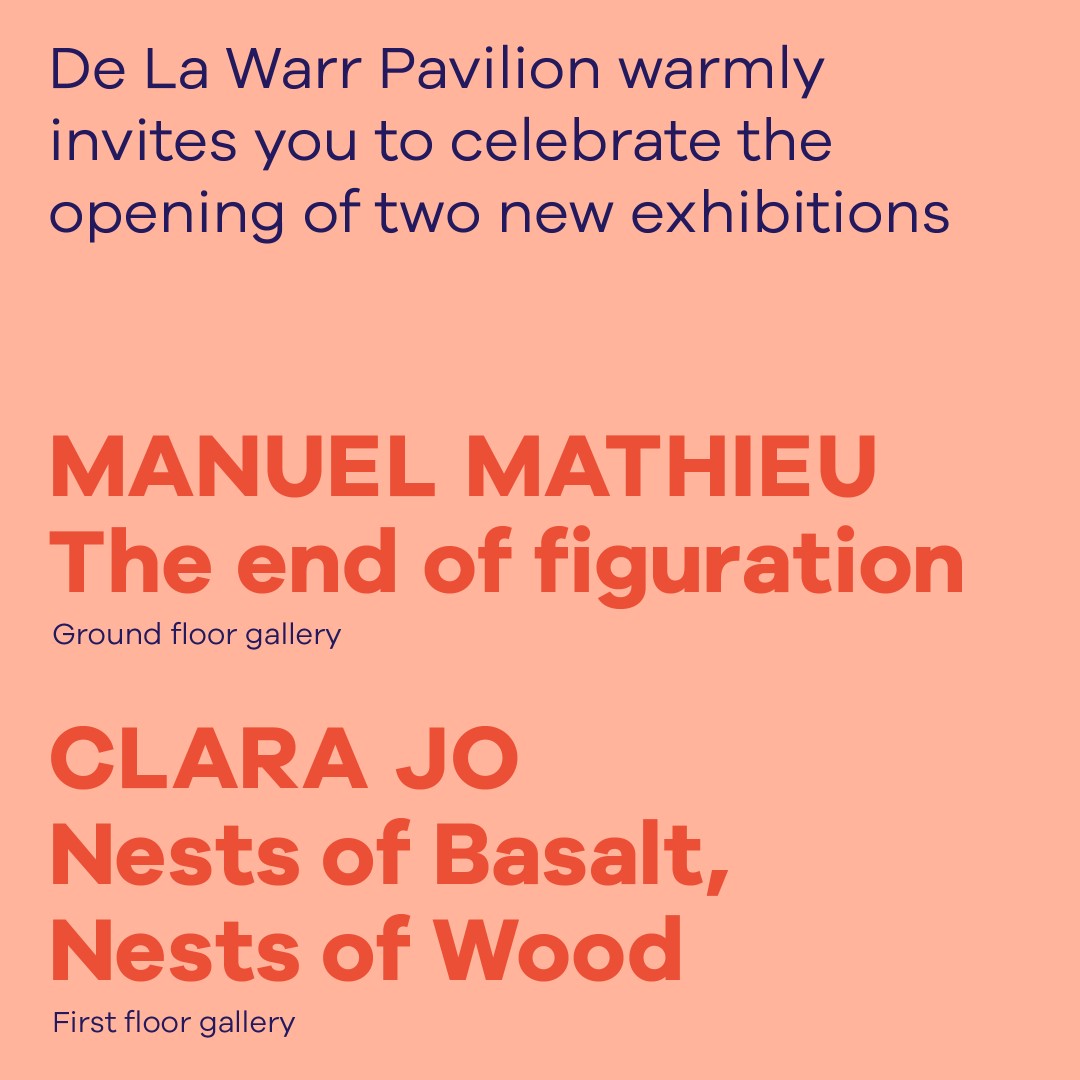 dlwp's tweet photo. We warmly invite you to join us to celebrate the opening of our two new exhibitions:
Manuel Mathieu: The end of figuration 
Clara Jo: Nests of Basalt, Nests of Wood
On Thurs 15 Feb.

RSVP at specialpreview@dlwp.com
We look forward to seeing you! https://t.co/CWFQmTSz6E