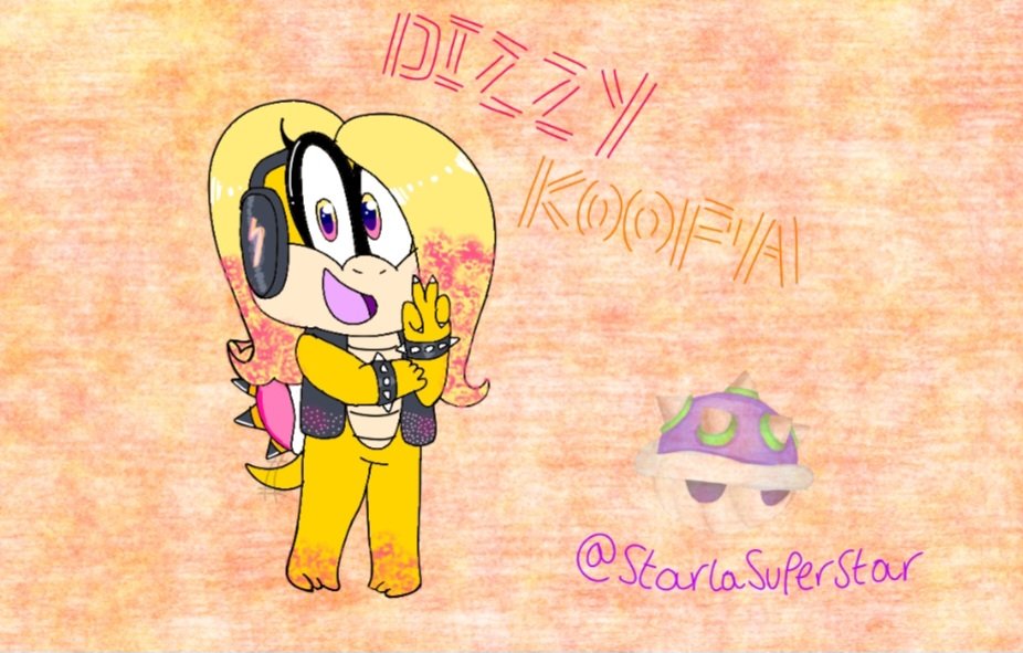 StarlaSuperstar's tweet photo. A little random gift to @T1ny_Dizzy 
Since she also likes the koopalings then i made the OC for her 

I like the koopalings too, my favorites now is Lemmy, Larry and Ludwig 🧡💙 https://t.co/LLbWMgCOJD