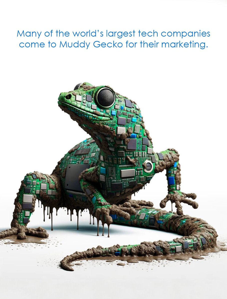 We don't just market technology; we propel it to new heights. Our team's expertise has steered major players to market dominance, crafting strategies that resonate with high-tech audiences.🦎
MuddyGecko.com
#TechMarketing #MarketingTech #TechTrends #Innovation
