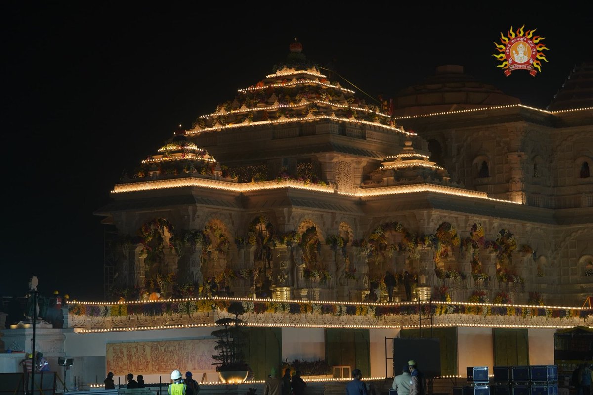 'ग़ज़ब का शुभ दिन आया है मंदिर वहीँ बनाया है' 🔥 दिव्य अलौकिक अयोध्या धाम ,जय श्री राम ♥️🙏