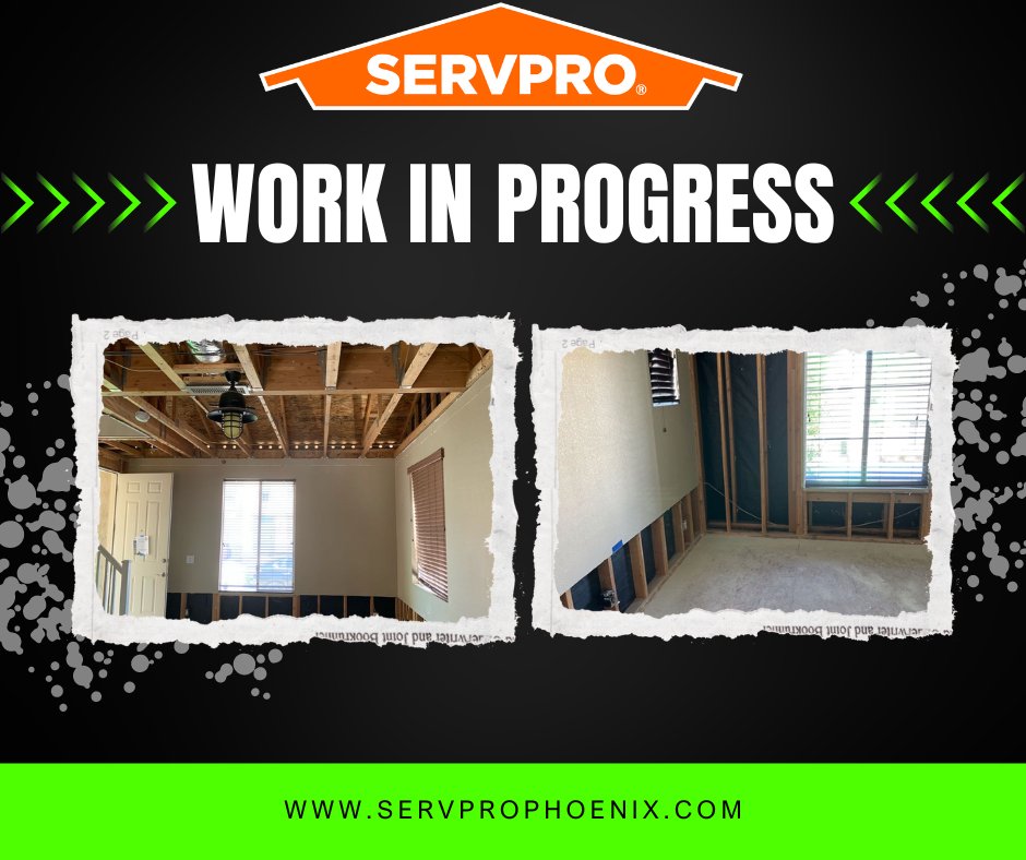 🔥Fire restoration in progress! 🔥
From the initial consultation, our dedicated team is working closely with the homeowners and insurance company. 

#firerestoration #reconstruction #restorationcompany #SERVPROTeamPhoenix #bestintown