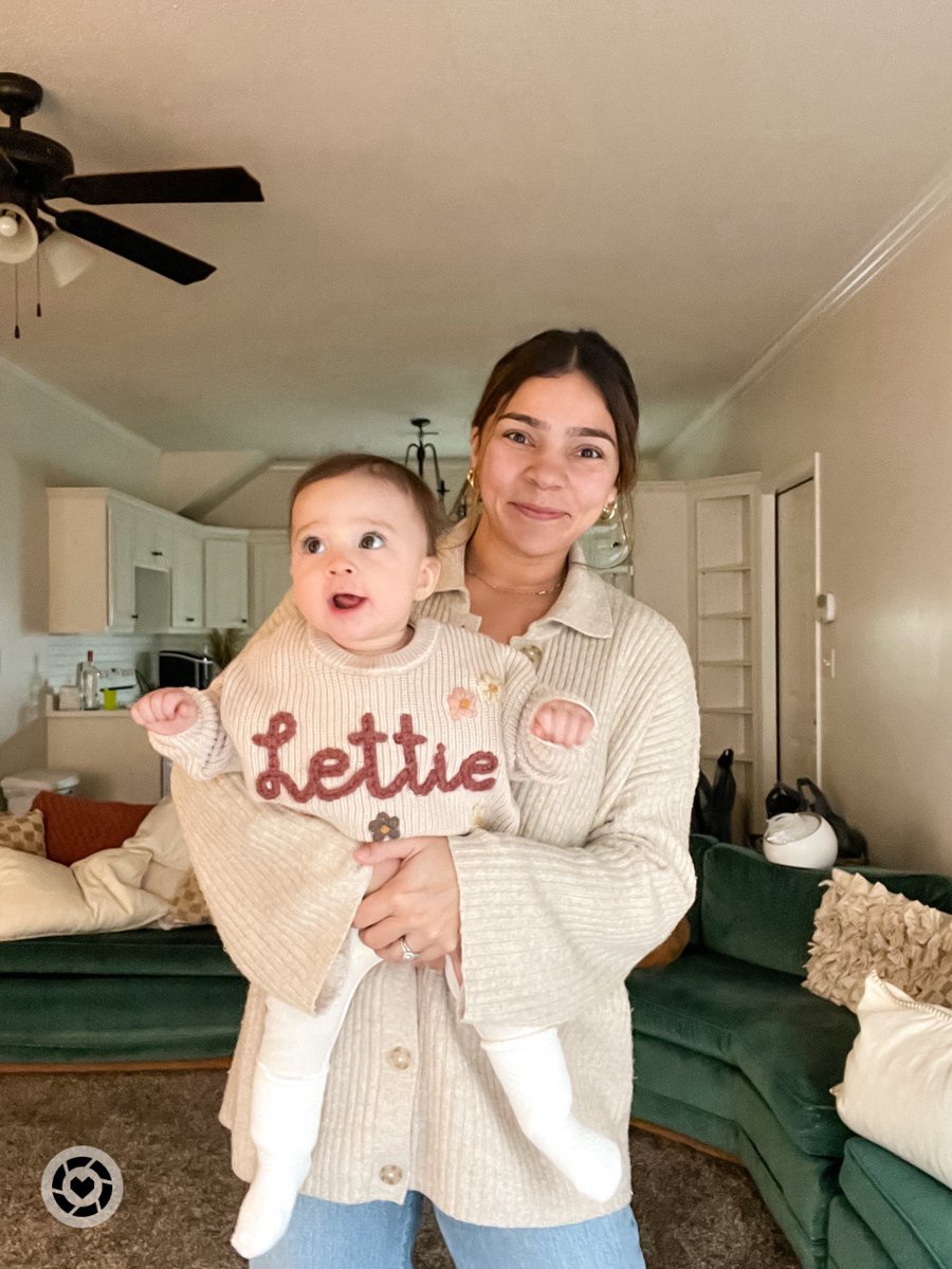 i am OBSESSED with my girls knit sweater 🤎

#babysweater #namesweater #knit

Follow my shop @lexiebonner on the @shop.LTK app to shop this post and get my exclusive app-only content!

#liketkit #LTKSeasonal #LTKkids #LTKbaby
@shop.ltk
liketk.it/4tbHb