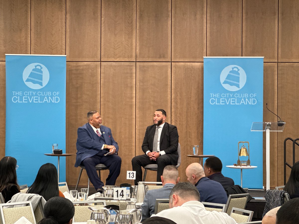 Listening to <a href="/LaResePurnell/">LaRese Purnell, MBA</a> at <a href="/TheCityClub/">The City Club of CLE</a> and his practice of getting off the highway and driving through the #Cleveland streets he grew up on is just one more reminder of why he is such a great leader. #leaderslead #walkthetalk