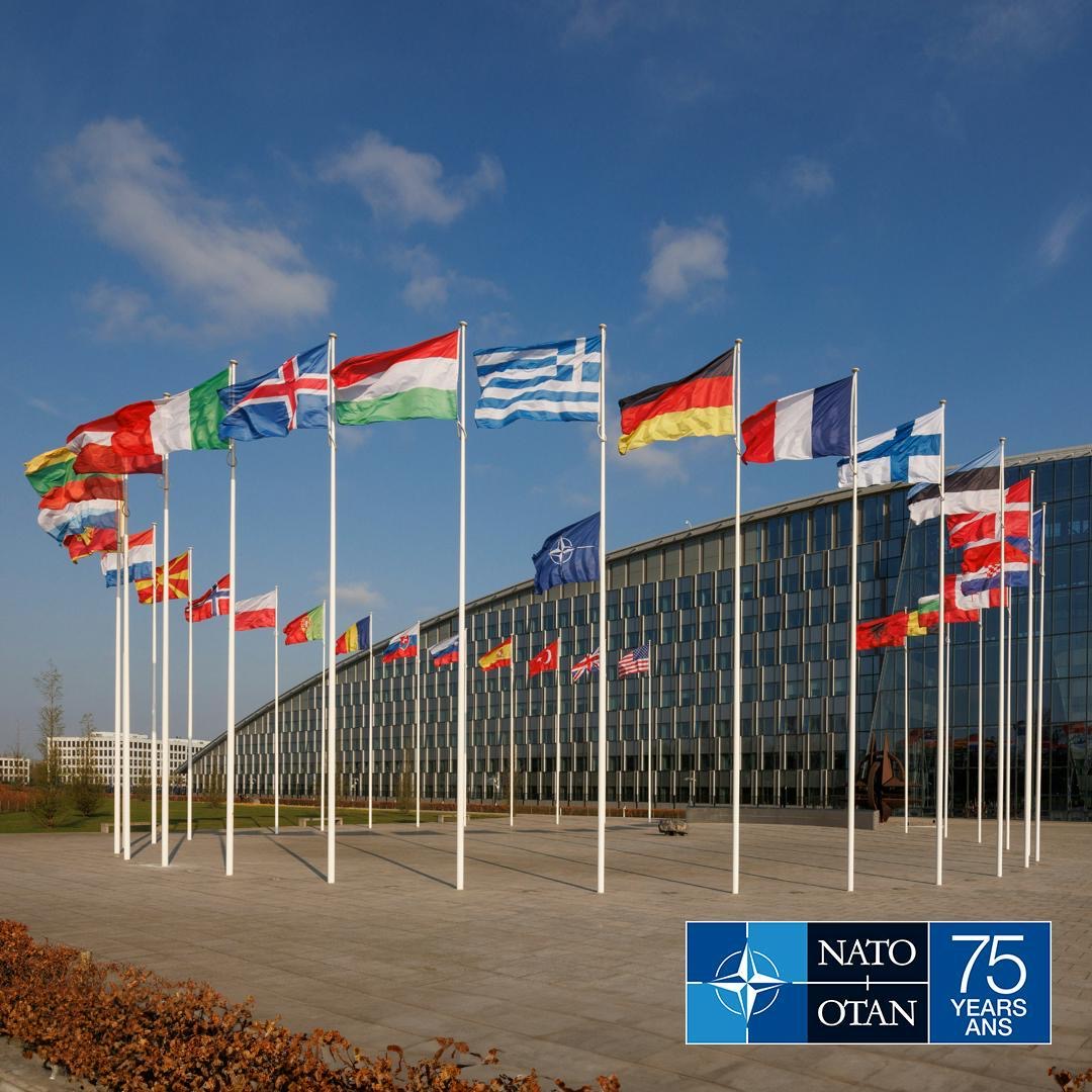 NATORomeroC's tweet photo. For almost 75 years, @NATO has been the strongest Alliance in history.

Working for peace, security and freedom for one billion people

#1NATO75years https://t.co/pre9Kyfw8s