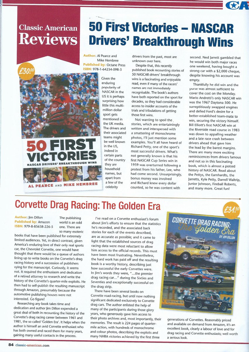 A review of 50 First Victories, NASCAR Drivers' Breakthrough Wins in the January 2024 issue of Classic American! @octanepress