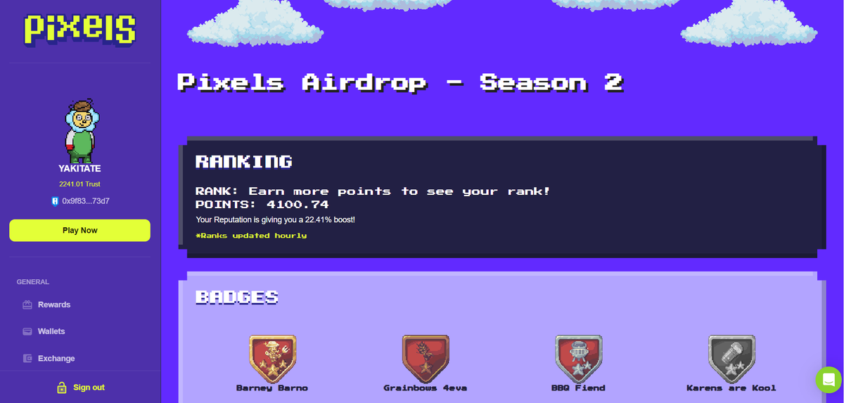 ACEBERNARDO8's tweet photo. I am excited to be one of the lucky winners in #YGGPixelsLand4022 Contest!
I also hope to get some good airdrop from #PIXELSP2A 
Good Luck Everyone!
@YieldGuild
@TiF_pixels
@pixels_online
#PIXELSP2A  
#YGGPixelsLand4022  
#WeAreYGG https://t.co/TqEJcBZ1En