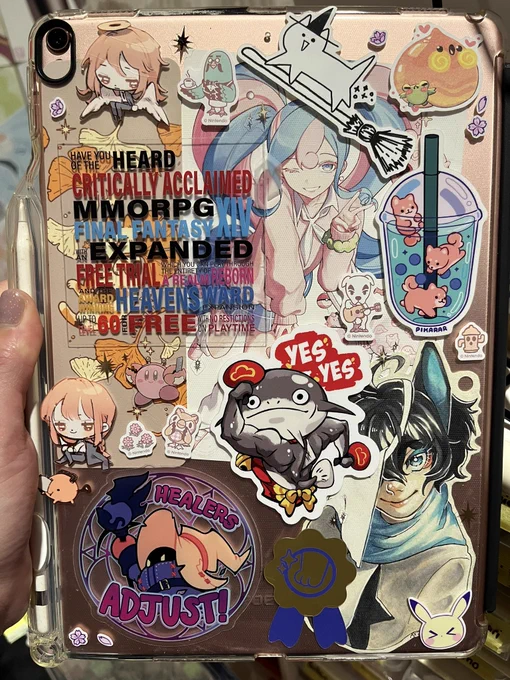 I'm proud of the back of my iPad and I've had this fab art of my OC on it for years but the artist tag doesn't yield anything - it says Chzzzo but ; v ;

If you're they, or you know them - please let me know haha 