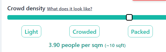PatrickGensing's tweet photo. Es erscheint daher angemessen, bei dem Tool #MapChecking, mit dem sich die Größe von Ansammlungen schätzen lässt, von einer überfüllten Situation zu sprechen (zwischen crowded und packed). https://t.co/ntgdOFpiXO
