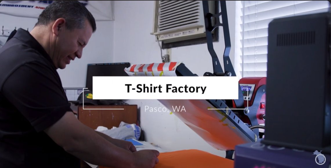 RISE-WA SPOTLIGHT: T-Shirt Factory is a small business w/ a big impact in their community of Pasco. WATCH: youtube.com/watch?v=B0Lahg… PNWER's recently completed RISE-WA Accelerator provided direct support & mentorship to #SmallBusiness in WA. Learn more: risewa.org