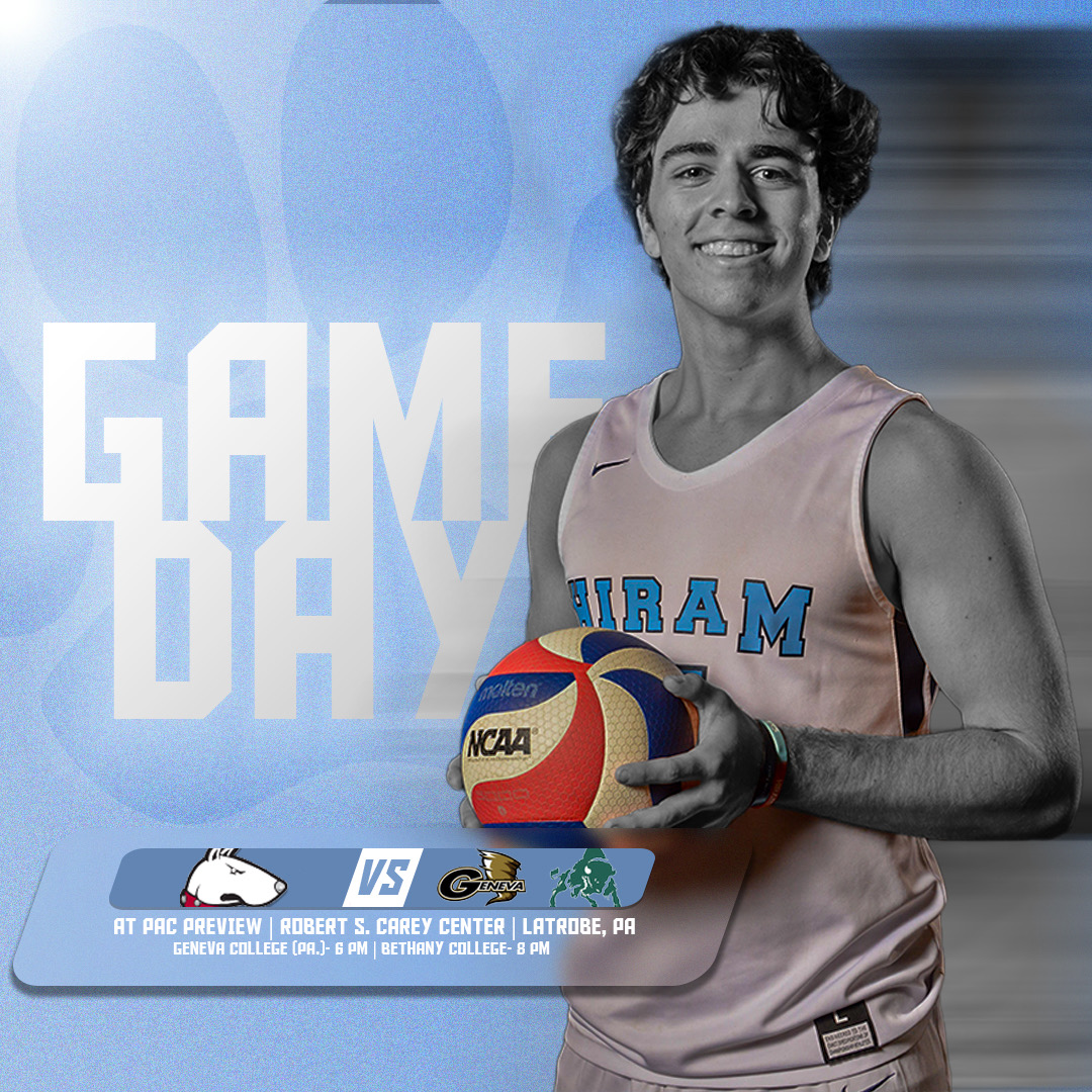 Hiram College Athletics (@hiram_athletics) on Twitter photo 🏐IT'S GAMEDAY🔥
<a href="/HiramMVB/">Hiram College Men's Volleyball</a> is set for 4 games in 24 hours, beginning with a doubleheader tonight.
🆚: Geneva | Bethany
📍: Latrobe, PA
⏰: 6 p.m. | 8 p.m.
📺 (Match 1 only): pacdigitalnetwork.com/stvincent/
📊 (Match 1): athletics.stvincent.edu/sidearmstats/m…
📊 (Match 2): athletics.stvincent.edu/sidearmstats/m… 🏐IT'S GAMEDAY🔥
<a href="/HiramMVB/">Hiram College Men's Volleyball</a> is set for 4 games in 24 hours, beginning with a doubleheader tonight.
🆚: Geneva | Bethany
📍: Latrobe, PA
⏰: 6 p.m. | 8 p.m.
📺 (Match 1 only): pacdigitalnetwork.com/stvincent/
📊 (Match 1): athletics.stvincent.edu/sidearmstats/m…
📊 (Match 2): athletics.stvincent.edu/sidearmstats/m…