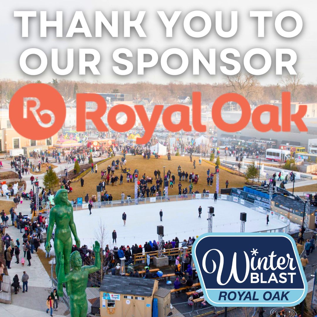 A BIG Thank You to <a href="/CityofRoyalOak/">CityofRoyalOak</a>  for being a sponsor of Winter Blast Weekend!🥳 Downtown Royal Oak knows how to celebrate with some winter fun! There is no other city that can top the dining, shopping, and social scene like Royal Oak! bit.ly/WinterBlst