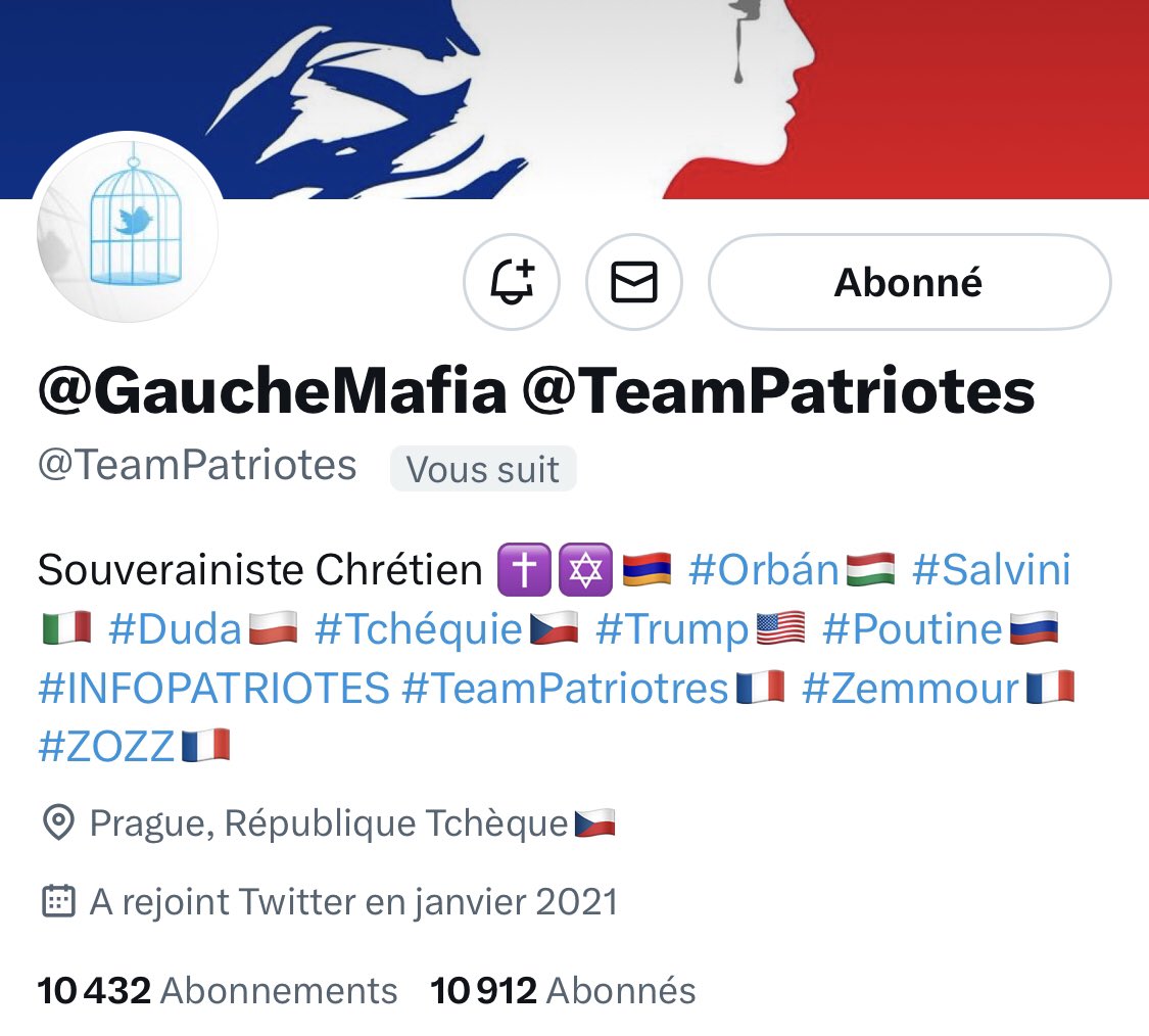 A_ga__the___'s tweet photo. Excellente soirée à tous 😘
Ce tweet est surtout à l’attention des comptes récents et pour remercier Gauche Mafia, premier compte avec lequel j’ai réellement discuté sur Twitter.
Si vous ne le suivez pas déjà, je vous invite à vous abonner à lui : @GaucheMafia et @TeamPatriotes . 
Thierry est à l’origine et à l’initiative du fameux #TeamPatriotes, qui a été suivi de #INFOPATRIOTES et #InfoTeamPatriotes . Il œuvre ainsi depuis 2011 à rassembler les patriotes. Merci à lui et à tous ceux qui lui ont emboîté le pas🙏🇫🇷
Merci pour vos abonnement et retweet.