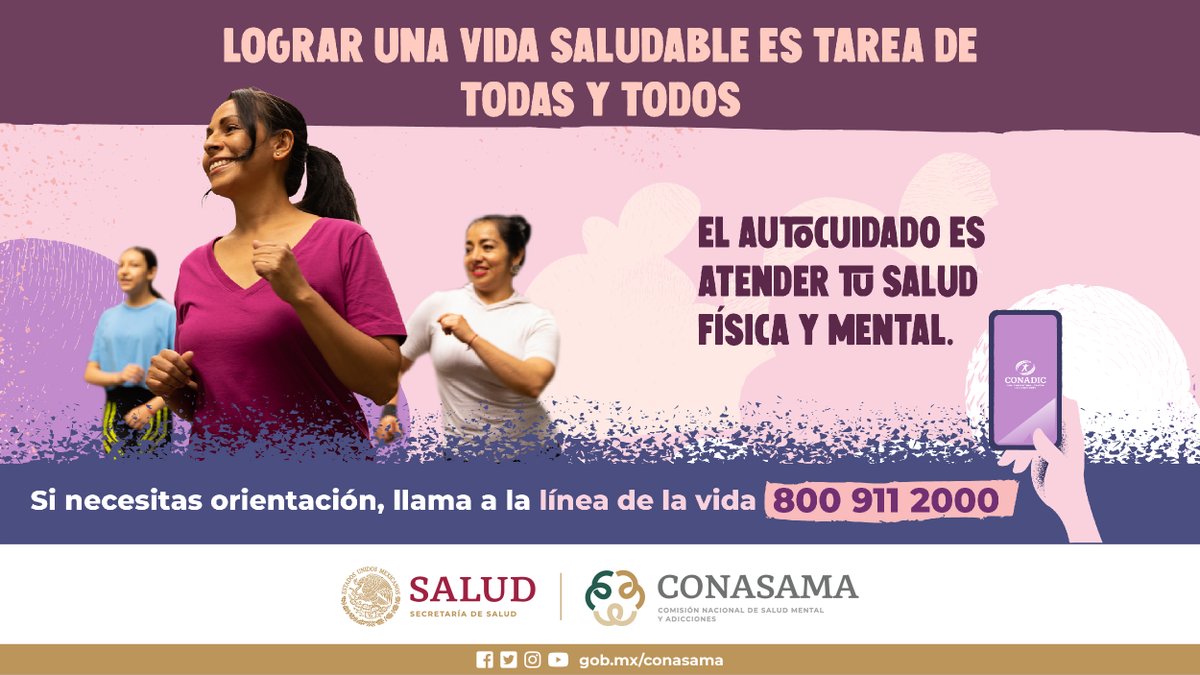 conasamamx's tweet photo. El autocuidado es importante porque puede ayudar a prevenir enfermedades, mejorar tu estado de ánimo y aumentar tu energía.

También puede ayudarte a manejar mejor el estrés y mejorar tus relaciones.

#NosCuidamos #PorLaSaludMental

@LineaDe_LaVida 800 911 2000 https://t.co/Isjfchwedb