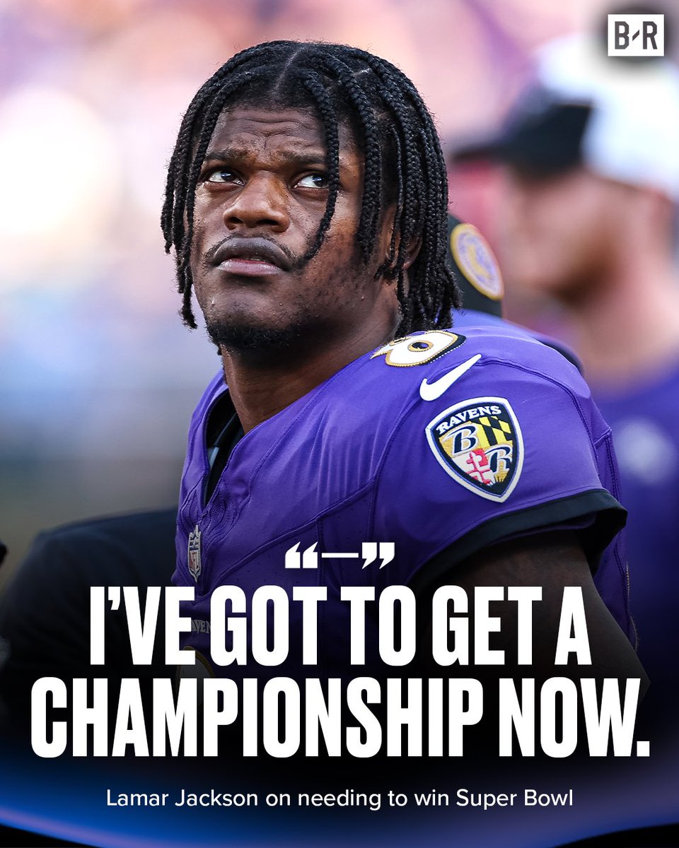 BleacherReport's tweet photo. Can Lamar and the Ravens get it done? 🏆

(via @TheAthletic) https://t.co/ltFN4dFwrl