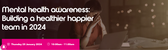 buyacarehome's tweet photo. Register for our Partner @citationltds upcoming webinar Mental health awareness: Building a healthier happier team in 2024 on Thursday 25th January at 10-11am to hear all their expert advice on improving employee mental health in the workplace! https://t.co/i8gL7SiDZ9 https://t.co/Bw4k3G8YNF