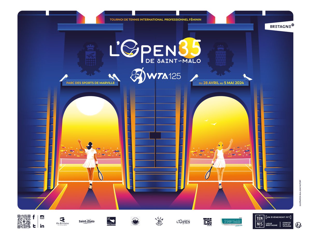 L'affiche de l'édition 2024 de @LOPEN35STMALO est juste 😍😍