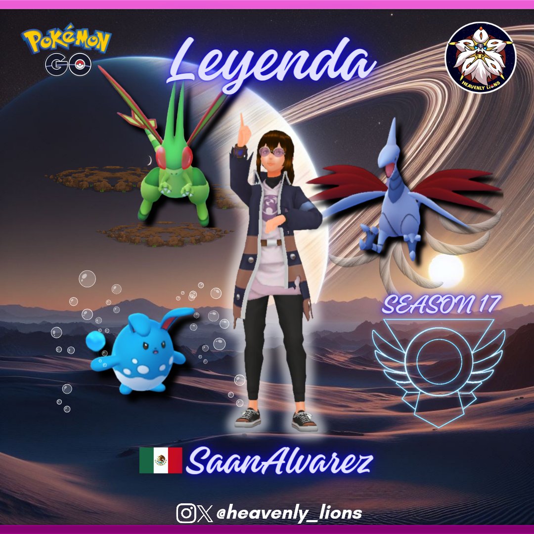 Gracias por tu apoyo en la TMG 

⭐️ SaanAlvarez ⭐️
<a href="/Saan_Alvarez/">SaanAlvarez</a>

Season 17 GBL
Felicidades por alcanzar el rango máximo en esta temporada.

Liga donde se coronó: Copa Fantasía (Super).

¡Super crack! 🇲🇽🥳

#PokémonGo #GoBattleLeague #RangoLeyenda