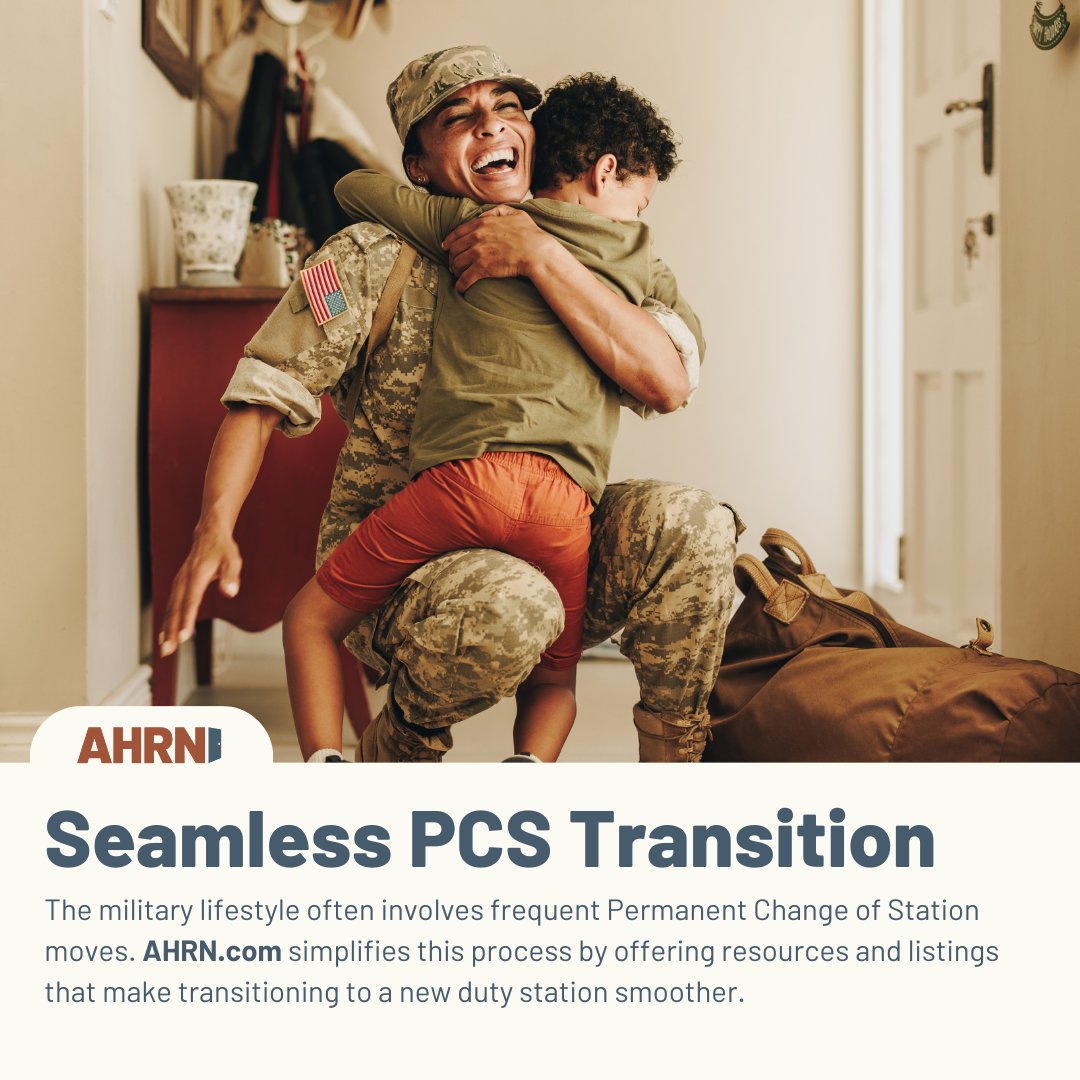 👋 Check out AHRN.com for a seamless transition to your new duty station. Say goodbye to the stress of frequent PCS moves! Users can find available housing options, local services, and valuable insights.🏠 #AHRN #MilitaryLife #Housing