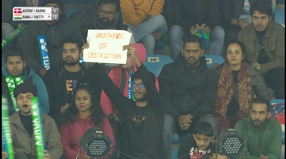 ankhitweets's tweet photo. Special shoutout to the audience who transformed KD Jadhav arena no less than Istora or Axiata. From posters to taglines to desi Indian "naras". The energy and the atmosphere was fantastic. Just loved watching this. Peak #IndiaOpen2024
(pic : @BadmintonJust ft : @Anmolkakkar27) https://t.co/e3U1aw5NYh