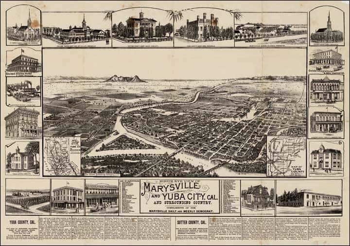 YubaWater's tweet photo. #OTD: 149 years ago on Jan. 19, 1875, the levees around Marysville failed, flooding the bustling city and nearby orchards, ranches and homes with toxic sludge from #hydraulicmining debris.
The #CAflood would lead to the nation's first #environmentallaw banning hydraulic mining. https://t.co/ZqGuPNVeKc
