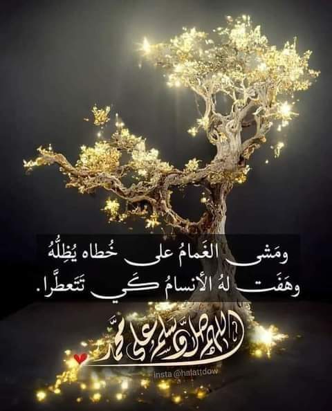 صلـى  عليك  الله  في  ملكـوته
            ما لاح في الأرجاء صوت  أذان.. 

         🌷صلوا_عليه_وسلموا_تسليما🌷💜