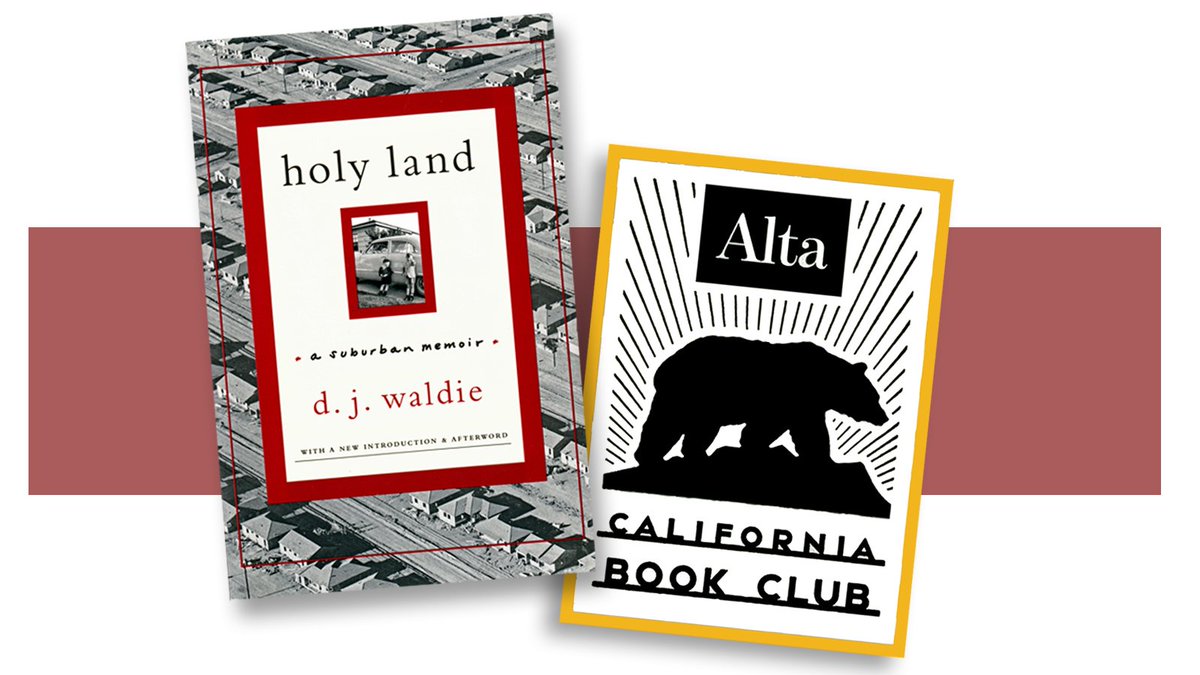 Special guest Lawrence Weschler and @calbookclub host John Freeman in conversation with D. J. Waldie, author of “Holy Land.” Online now from @altajournal at youtube.com/watch?v=E9pxCw…  #losangeles #la #lahistory #senseofplace