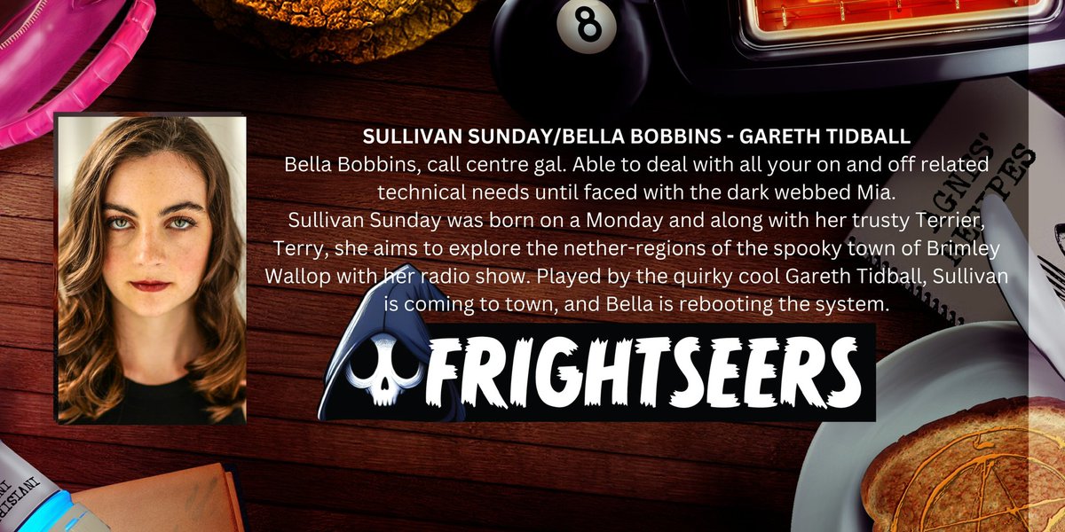 As we gear up for our <a href="/frightseers/">Frightseers</a> Indiegogo, check the FRIGHTSEERS cast &amp; characters. Next up is <a href="/GarethTidball/">Gareth Tidball</a> as SULLIVAN SUNDAY &amp; BELLA BOBBINS. Sign up to indiegogo.com/projects/frigh… &amp; prepare yourself for the madness. #comedy #horror #webseries #supernatural