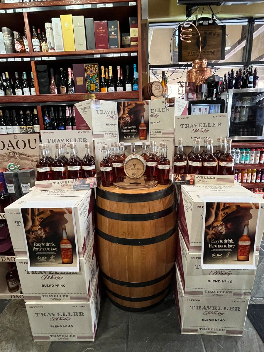 Raise a glass to the legendary collaboration Buffalo Trace Traveller by Chris Stapleton, now gracing the shelves at Folsom Wine &amp; Spirits!Experience the richness of this special edition bourbon, a true symphony for the senses.  #bourbonlover #whiskeylover #buffalotracetraveller