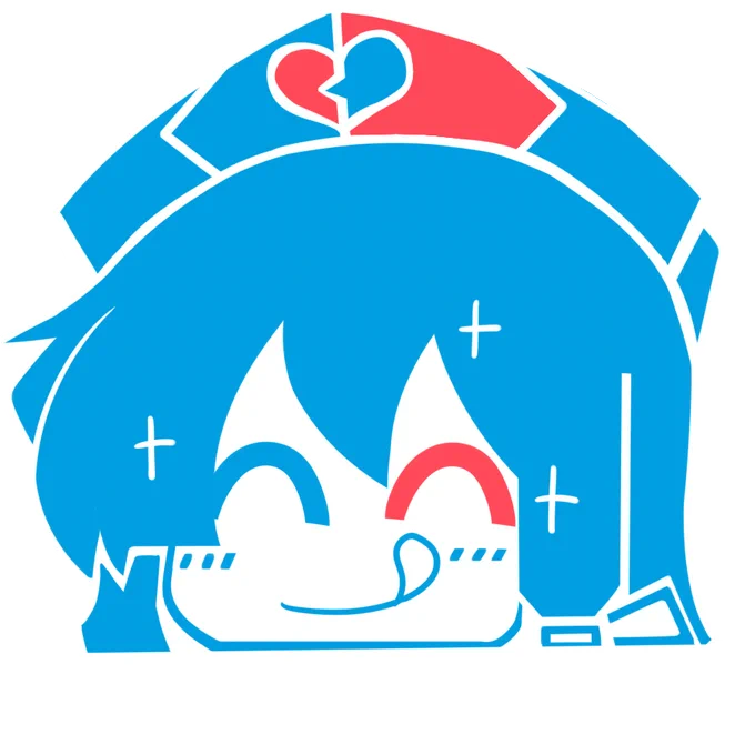 雨晴はうちゃんの顔アイコン完成しましたーご自由におつかいくださいー 