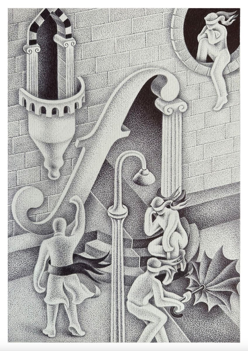 This is a very important piece for me from my DARK WHITE Oslo exhibition. The last picture I drew in cell number 72 of Silivri Prison: "The spiritual portrait of my cell" grafill.no