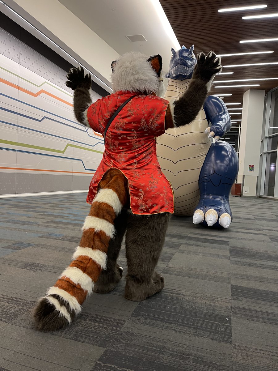 Wah! Godzilla! #FursuitFriday! : @sixthleafclover