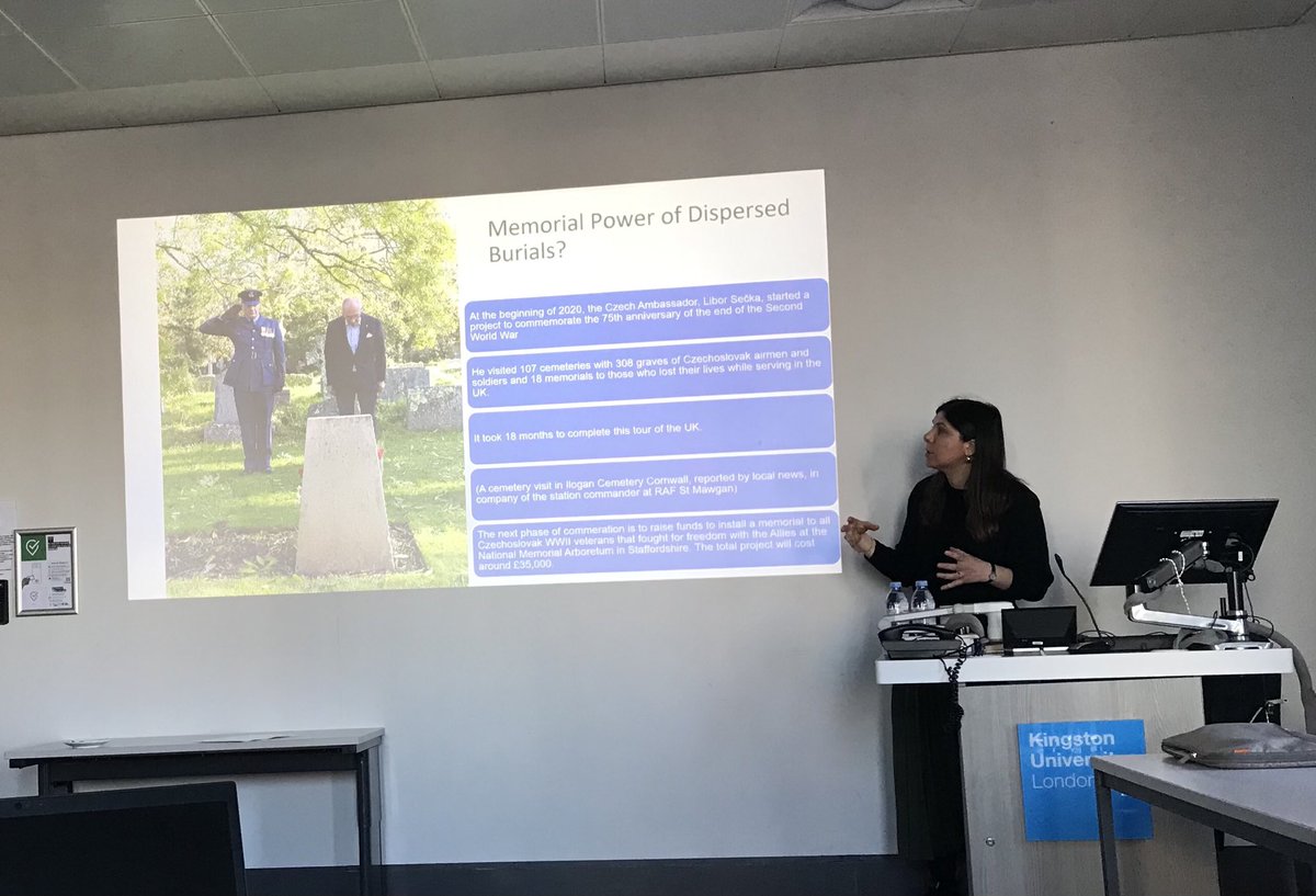 Network on post-conflict exhumations coming together nicely. Our exhumation database is growing; wargraves.chester.ac.uk/graves. And now we’ve had a day of discussions in Kingston, with Layla Renshaw, leading the way… #fillingthevoid