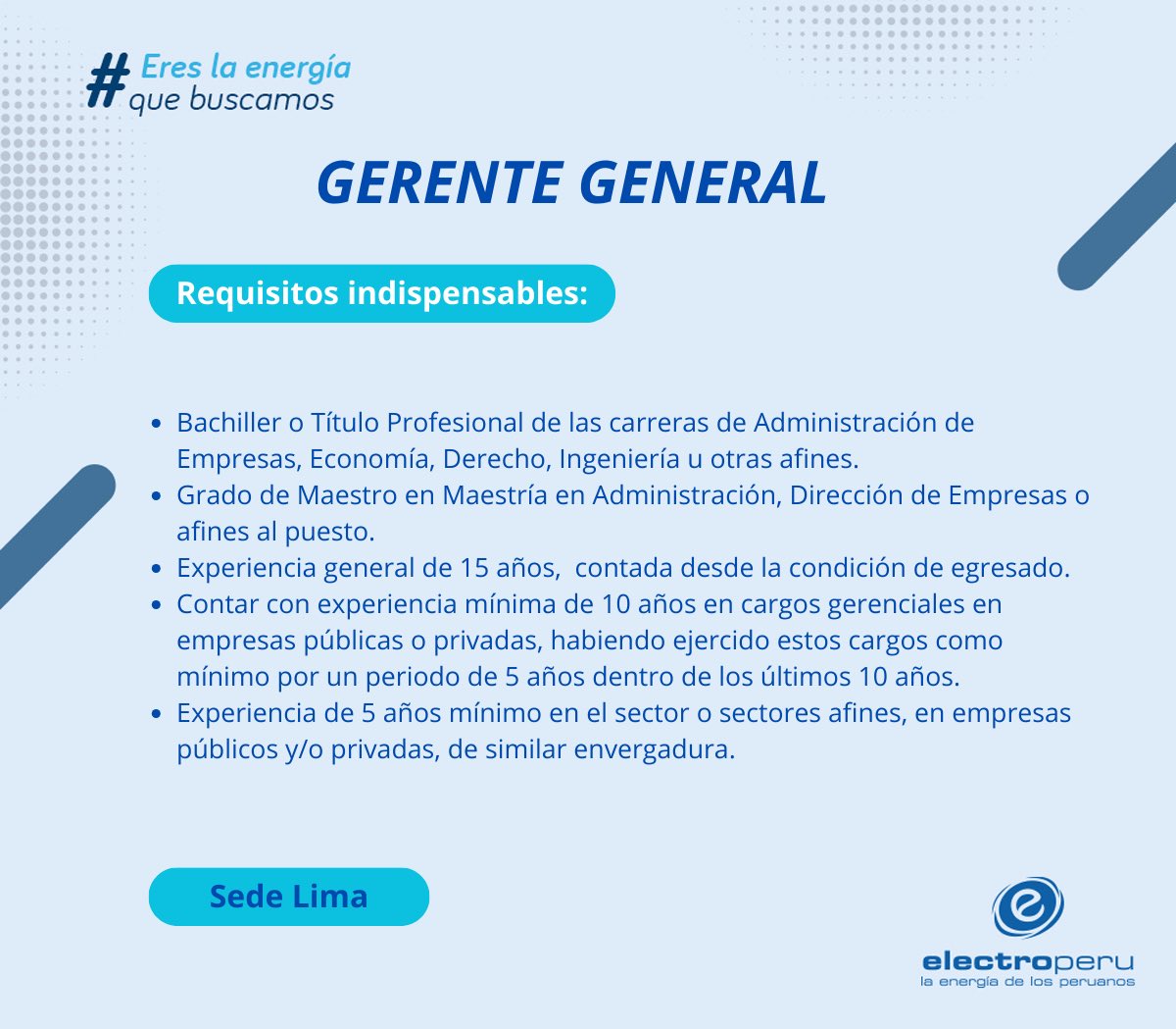 ELECTROPERU S.A. tweet media
