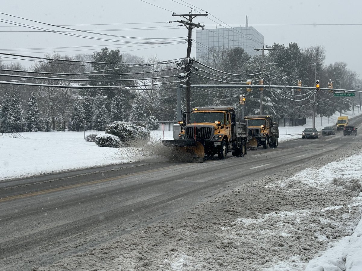 Just a reminder the roads are still very dangerous.  Take a look at our plows working hard on Providence Rd! With up to 6' of #snow it can take 24 hours to clear.  We're hitting Primary roads first and will work till all the snow is clear. #WinterWeather #SnowRemoval