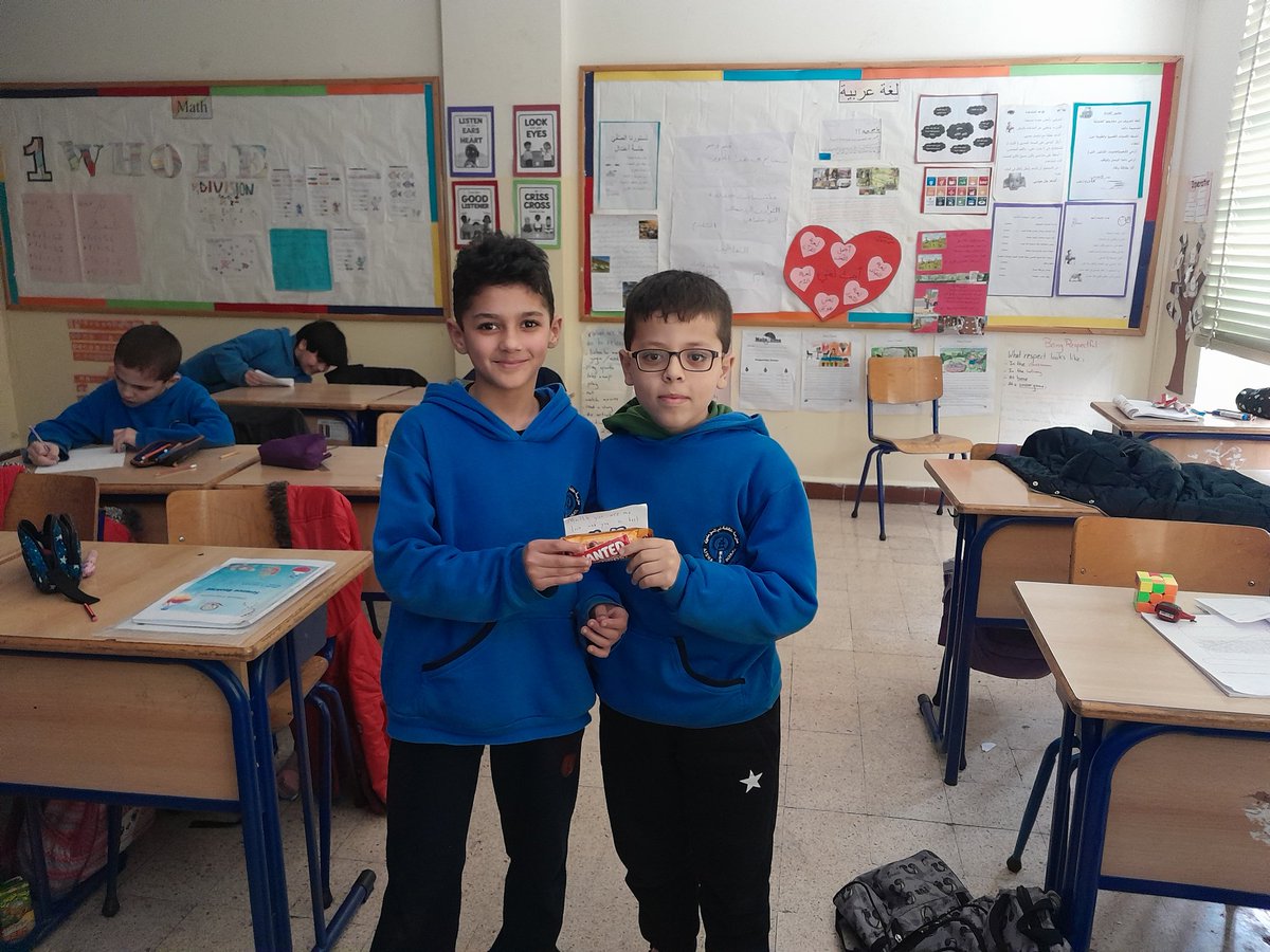 Sweet grade 4 students gave each other letters and small gifts to show their love and support to each othe.r❤️❤️

<a href="/MakAishaSchool/">MakAishaSchool</a> <a href="/NElakhdar/">Nour elakhdar</a>