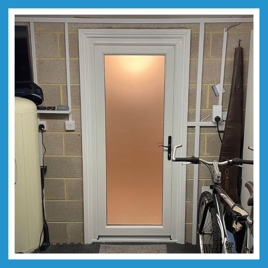 Something a little different on this frosty Friday! ❄️

We recently installed this door into the garage for a repeat client we had previously installed a Guardian warm roof for. Made to PAS24 standards by us, it comes with an <a href="/UltionLock/">Ultion</a> cylinder, <a href="/YaleDWS/">Yale DWS</a> Lock and Swan handles.
