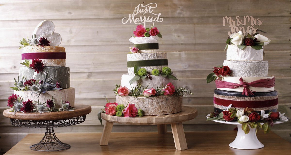 WCCheeseCo's tweet photo. If you got engaged over the festive period, a huge congratulations! If you're already thinking about what you'd like your big day to be like and the idea of cutting into a show stopper cheese wedding cake appeals, we're here to help! https://t.co/9REFiTLsPa https://t.co/VsA7lczSW2