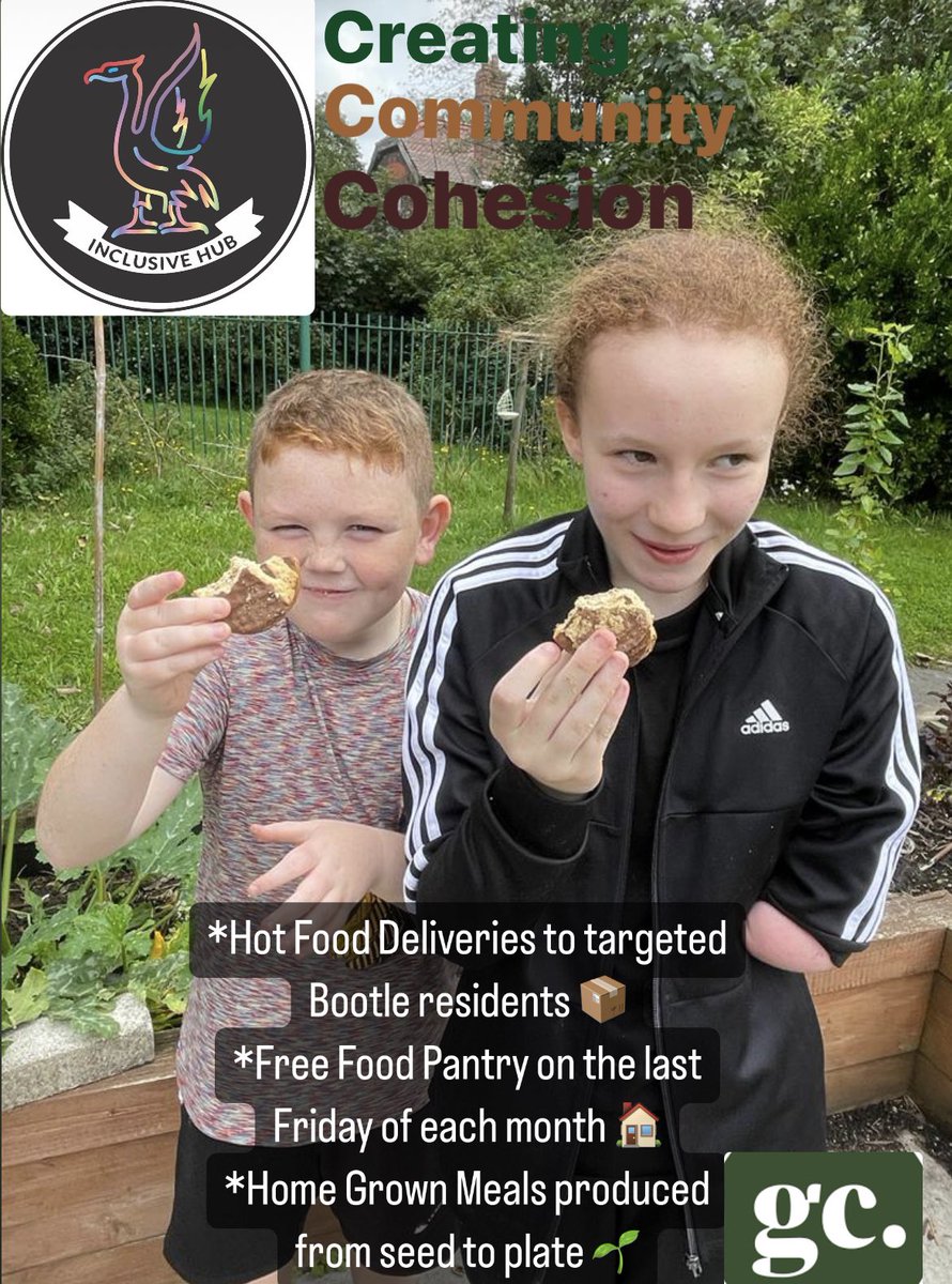 📣 We’re proud to announce we’re launching a new initiative, Creating Community Cohesion.
Thanks to our partner’s donations and fundraising, we can now offer food support for our local community in Bootle.

<a href="/gateway_coll/">Gateway Collective</a> will be supplying some amazing home grown produce and our