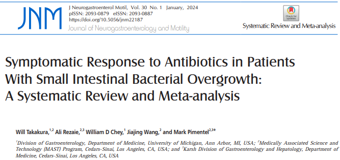 Response to antibiotics in #IBS patients with #SIBO is more than double of those without SIBO (51% vs 23%, NNT=3, p<0.01) #PercisionMedicineForIBS jnmjournal.org/journal/view.h…